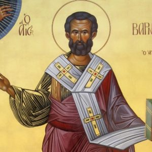 Απόστολος Βαρνάβας: Ο πνευματικός μας ως χριστιανών ονοματοθέτης