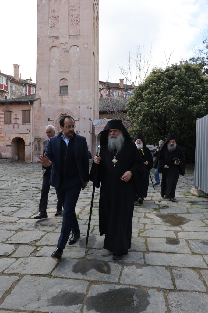 Στιγμές από την παρουσία του Προέδρου της Κυπριακής Δημοκρατίας Νικολάου Χριστοδουλίδη στο Άγιον Όρος